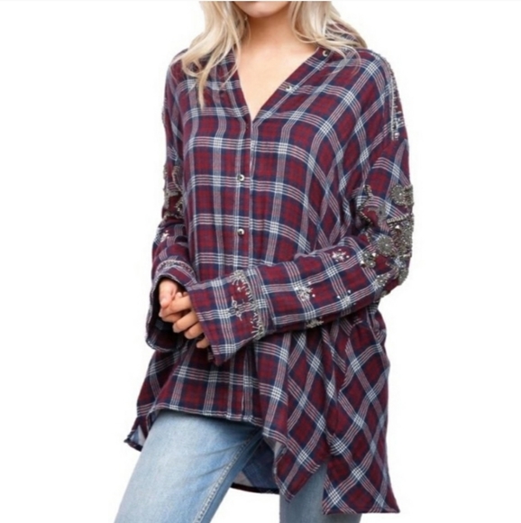 free people flannel jacket